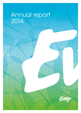 Annual Report 2014 About EVRY