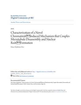 Characterization of a Novel Chromatinâ€•Induced Mechanism