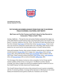 CFG Press Release