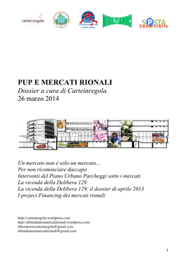 Dossier Pup E Mercati 26 Marzo 2014