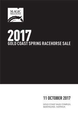 2017 Gold Coast Spring Racehorse Sale Magic Millions 2017 Gold Coast