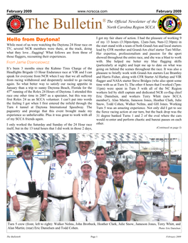 Bulletin North Carolina Region SCCA