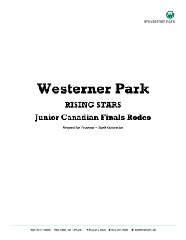 Westerner Park RISING STARS Junior Canadian Finals Rodeo