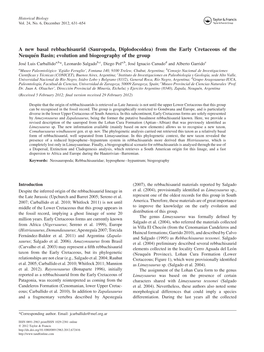 From the Early Cretaceous of the Neuquén Basin