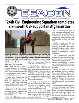 124Th Civil Engineering Squadron Completes Six-Month OEF Support in Afghanistan Lt