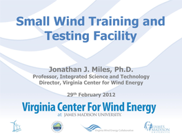 Small Wind Training and Testing Facility