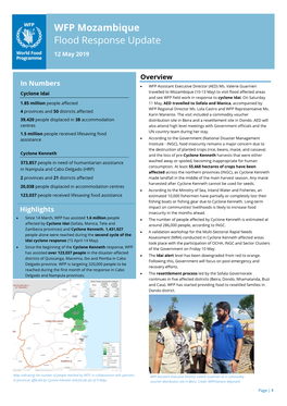 WFP Mozambique Flood Response Update