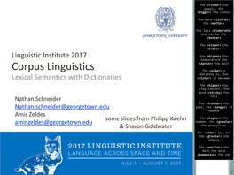 Corpus Linguistics