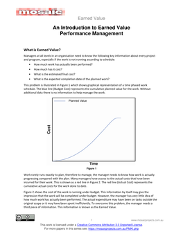 An Introduction to Earned Value Performance Management