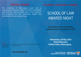 School of Law Awards Night