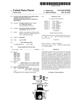 (12) United States Patent (10) Patent No.: US 9,165,478 B2 Carro Et Al