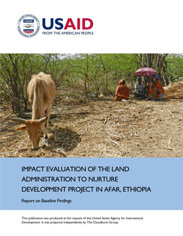Impact Evaluation of the Land Administration to Nurture Development Project in Afar, Ethiopia