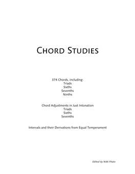 Chord Studies