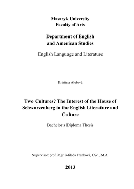 Department of English and American Studies English Language And