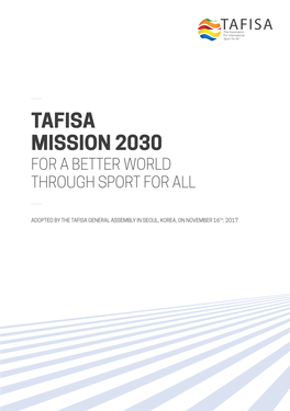 Mission 2030 Tafisa