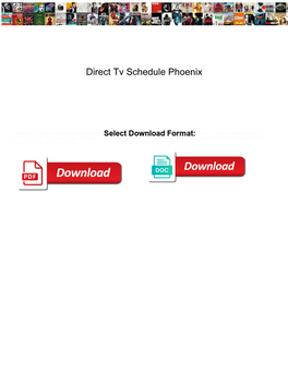 Direct Tv Schedule Phoenix