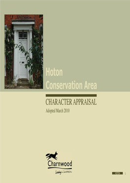 Hoton Conservation Area Illustrated Appraisal