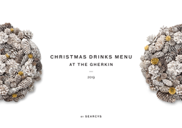 Christmas Drinks Menu at the Gherkin