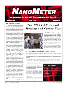 July 1999 CNF Nanometer