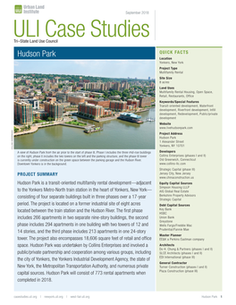 ULI Hudson Park Case Study