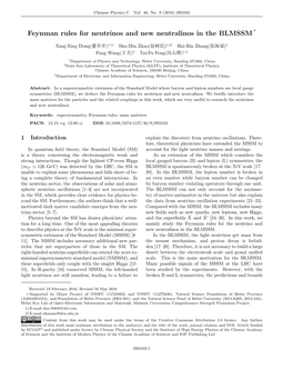 Feynman Rules for Neutrinos and New Neutralinos in the BLMSSM*