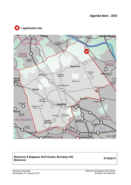 2/03: Stanmore & Edgware Golf Centre, Brockley Hill, Stanmore