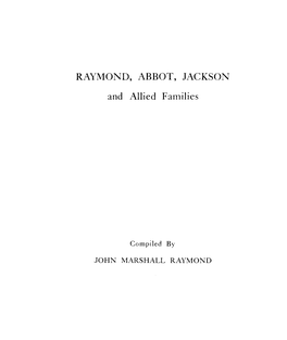 Raymond, Abbot, Jackson