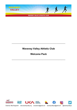 Waveney Valley Athletic Club Welcome Pack