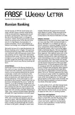 Russian Banking