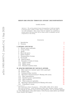 Besovish Spaces Through Atomic Decomposition