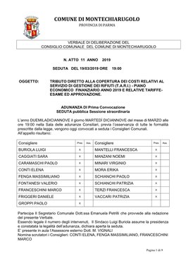 Comune Di Montechiarugolo Provincia Di Parma