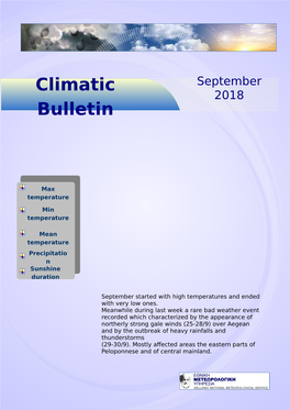 Climatic Bulletin September 2018