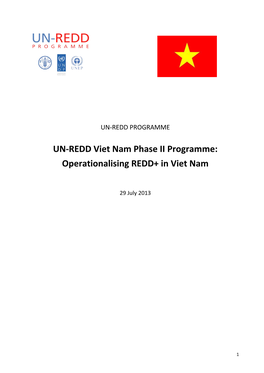 Operationalising REDD+ in Viet Nam