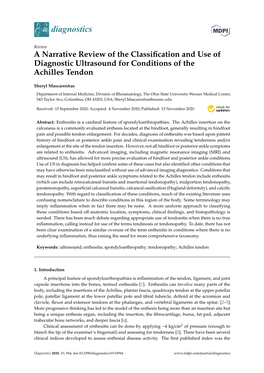 A Narrative Review of the Classification and Use Of