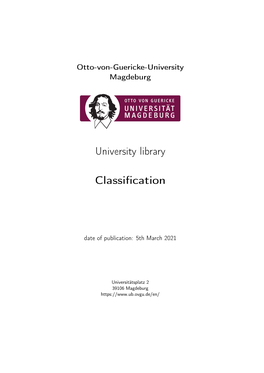 University Library Classification