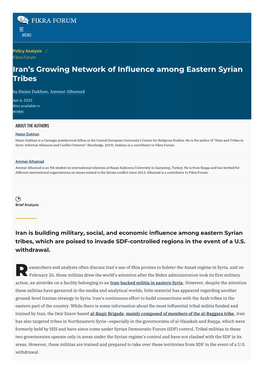 Iran's Growing Network of Influence Among