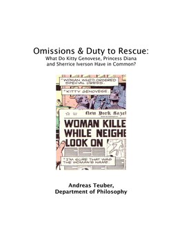 Omissions & Duty to Rescue