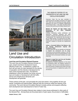 Land Use and Circulation Element