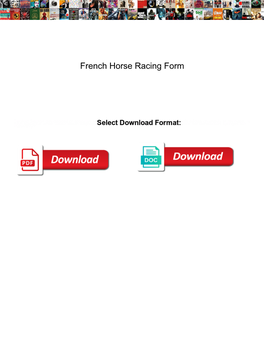 French Horse Racing Form