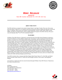 Press Release