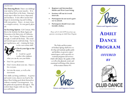 Adult Dance Program