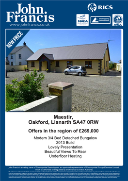 Maestir, Oakford, Llanarth SA47