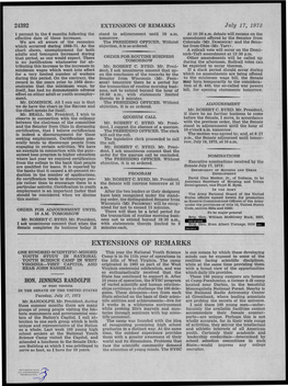 EXTENSIONS of REMARKS July 17, 1973