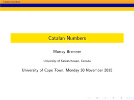 Catalan Numbers