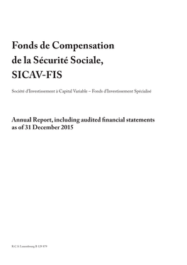 Fonds De Compensation De La Sécurité Sociale, SICAV-FIS