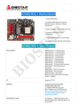 A740G M2L+ Motherboard