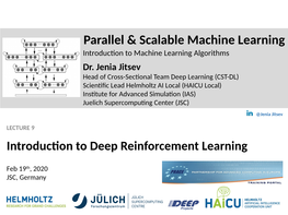 Introduction to Deep Reinforcement Learning