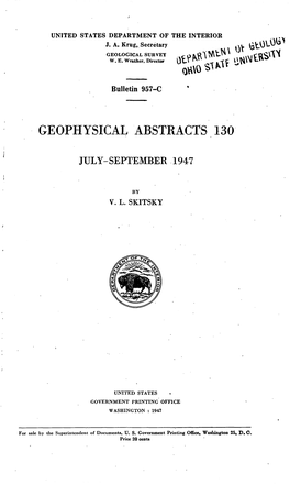 Geophysical Abstracts 130