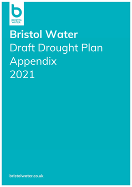 Bristol Water Draft Drought Plan Appendix 2021
