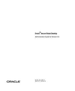 Oracle Secure Global Desktop 4.6 Administration Guide